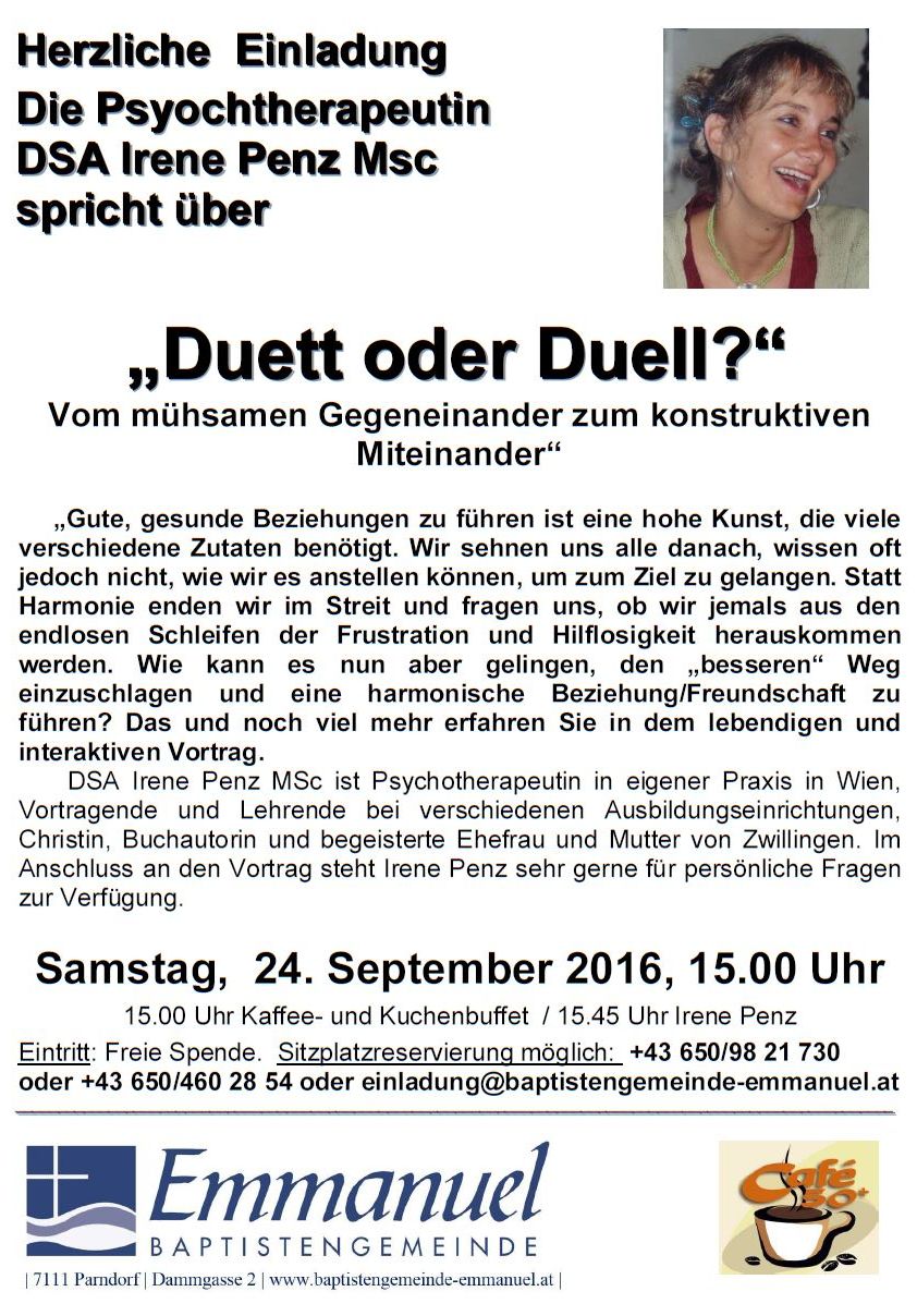 Duett oder Duell?